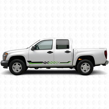 Geruite Race Deur- en Rocker Panel Vinyl Stroken voor Chevrolet Colorado 1e Gen 2004-2012_4