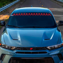 WINDSHIELD BANNER Honeycomb Decal Sticker Vinyl Graphics geschikt om Hornet te ontwijken
 3