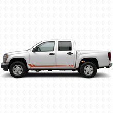 Honingraat Deur- & Rockerpanel Vinyl Strepen voor Chevrolet Colorado 1e Gen 2004-2012_4