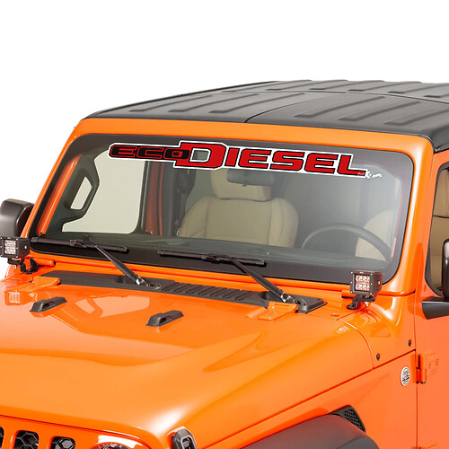 Voorruitenvenster Jeep Ecodiesel grafisch vinyl sticker sticker 7
