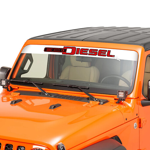 Voorruit raam Jeep Ecodiesel grafisch vinyl sticker sticker 8
