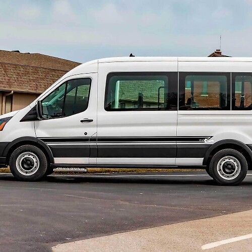 Gedecoreerde zijstrepen vinyl decals kit voor Musclecar Transit