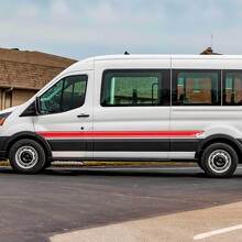 Gedecoreerde zijstrepen vinyl decals kit voor Musclecar Transit_3