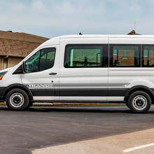 Transit Letter Line Side Strepen Vinyl Stickers voor Musclecar Transit 3