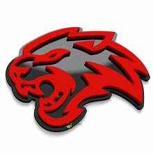 Aangepast 3D Embleem Wildcat Dodge Spatscherm Emblemen Achterklep Embleem Voorgrille Embleem 2