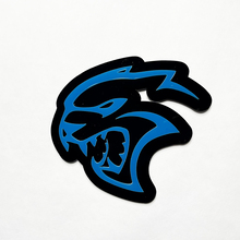 Aangepaste 3D Badge Hellcat Dodge Fender Badges Tailgate Emblem Front Grille Badge Blue
 3