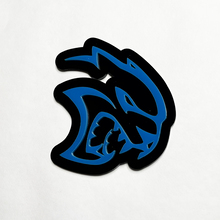 Aangepaste 3D Badge Hellcat Dodge Fender Badges Tailgate Emblem Front Grille Badge Blue
 4