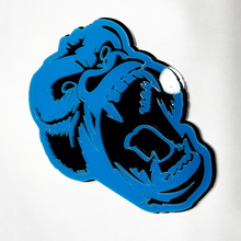 Aangepaste 3D -badge boze gorilla spatbordstaatgat voor rooster badges embleem
 3