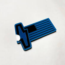 US-vlag 3D-embleem - Aangepaste spatbordemblemen 3 voor Musclecar 150 Lightning 2