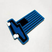 US-vlag 3D-embleem - Aangepaste spatbordemblemen 3 voor Musclecar 150 Lightning 4
