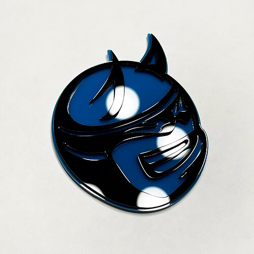 Aangepaste 3D Badge Drag Bee Demon Dodge Charger Challenger Logo Fender Badges Emblem Rood en Gray
 1