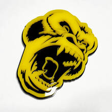 Aangepast 3D-badge Boze Gorilla Spatscherm Achterklep Voorgrille Badges Embleem 3 6