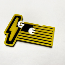 Ford 150 Lightning US Flag 3D Badge - Custom Fender Badges Emblem Geel en zwart
 2