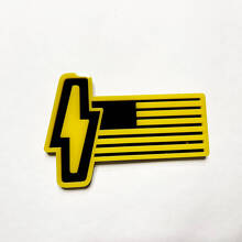 US-vlag 3D-badge - Aangepaste spatbordbadges embleem 2 voor Musclecar 150 Lightning 3