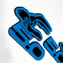 Coyote 5.0 Fender Badges Emblem 3d Badge Black vs Blue
 9