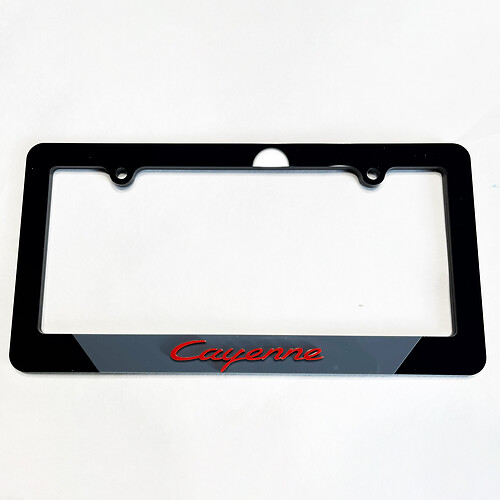 Porsche Cayenne voertuig kentekenbedekkers bedekken frames decor

