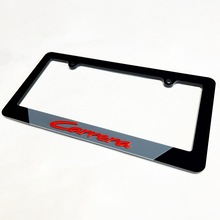 Porsche Taycan voertuig kentekenplaat bedekt frames decor
 3