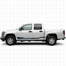 Parallel Accent Deur- en Zijkasten Vinyl Strepen voor Chevrolet Colorado 1e Generatie 2004-2012_3