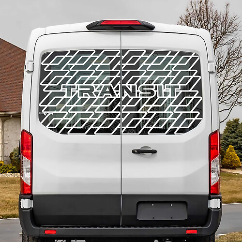 Ford Transit achterruit vinyl sticker sticker
