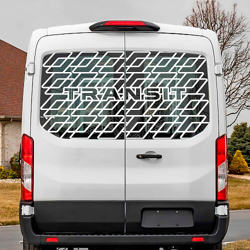 Ford Transit achterruit vinyl sticker sticker
