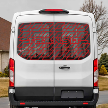 Ford Transit achterruit vinyl sticker sticker
 3