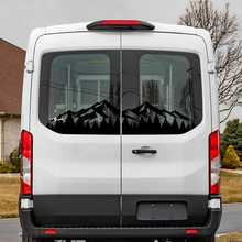Ford Transit achterruit bergen bos vinyl sticker sticker
 2