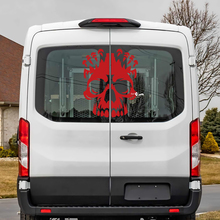 Ford Transit achterruit schedel vinyl sticker sticker
 3