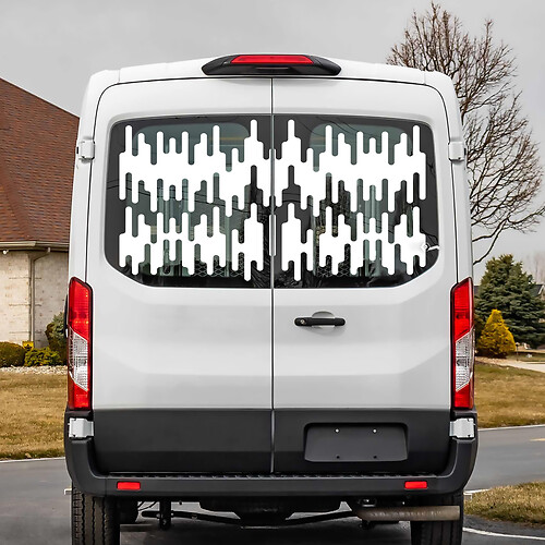 Ford Transit achterruit Afbeeldingen Vinyl Decal Sticker
