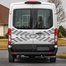 Ford transit achterste geruite graphics vinyl sticker sticker
 2