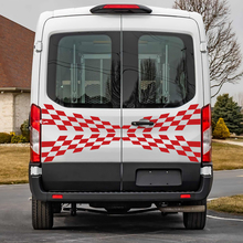 Ford transit achterste geruite graphics vinyl sticker sticker
 3