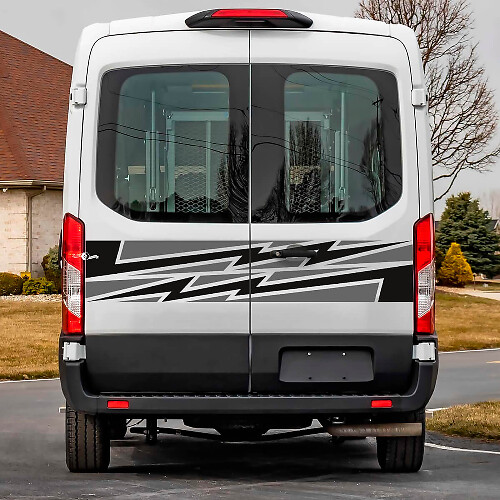 Vinyl Decal Stickers voor Achterdeuren 2 voor Ford Transit