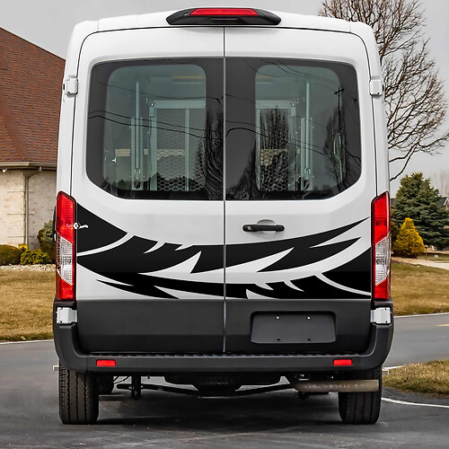 Ford Transit Achter deuren Graphics Vinyl Decal Sticker 4

