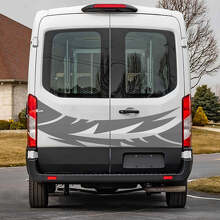 Abstracte Grafische Vinyl Decal Sticker Achterdeuren 3 voor Musclecar Transit 2