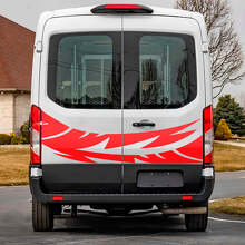 Abstracte Grafische Vinyl Decal Sticker Achterdeuren 3 voor Musclecar Transit 3