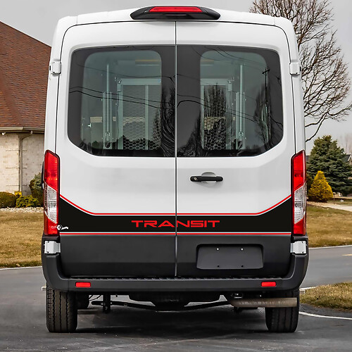 Ford Transit Achter deuren Graphics Vinyl Decal Sticker 4

