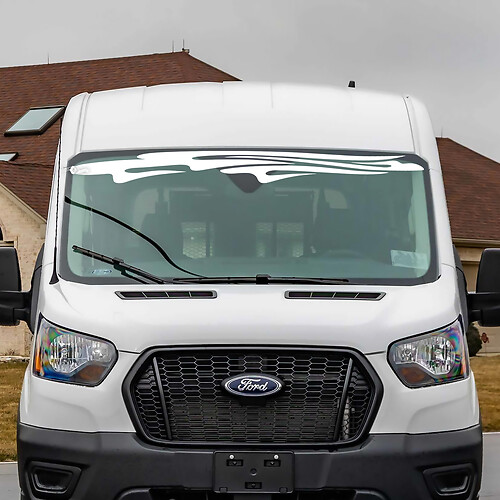 Ford Transit Stripes WindsHield Vinyl Decal Sticker 2
