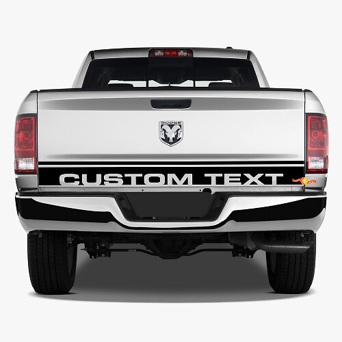 Aangepaste dubbele achterklepstrepen vinylsticker voor Dodge Ram 1500 Power Wagon