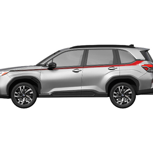 Zijdeuren rocker paneel racestrepen vinyl sticker - grafische sticker universele fit subaru forester
