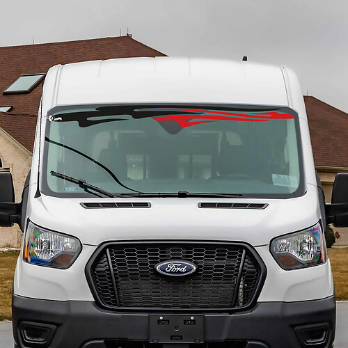 Ford Transit Tribal Stripes Windscherm vinyl sticker sticker 2
