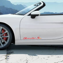 Paar Porsche Stickers Boxster S Porsche Deuren zijde sticker sticker
 3