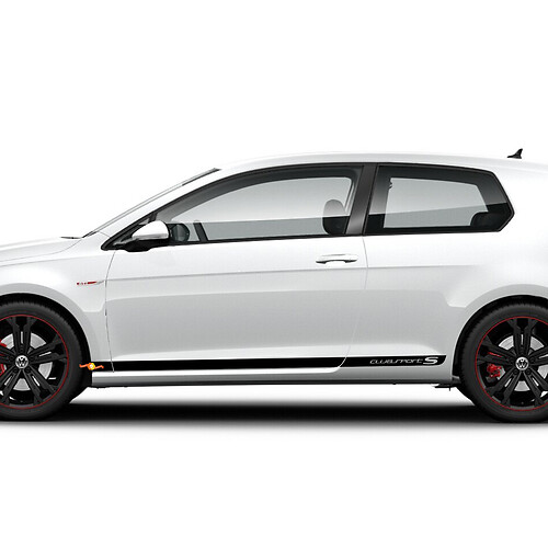 Decal Stripes Side Door Racing Design Kit voor Volkswagen Golf ClubSport S

