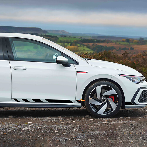 Decal Stripes Side Door Racing Design Kit voor Volkswagen Golf GTI ClubSport
