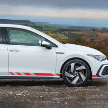 Racingstijl zijdeurstreep vinyl decalset voor Volkswagen Golf GTI Clubsport_3