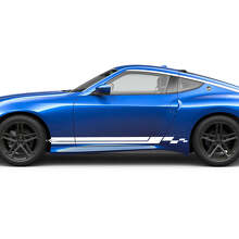 Side geruite Stripe Decal Kit voor Nissan Z Sport
 2