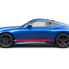 Side geruite Stripe Decal Kit voor Nissan Z Sport
 3
