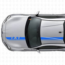 Custom Racing Motorkap- en Dakstrepen Vinyl Decal Set voor Suba BRZ_2