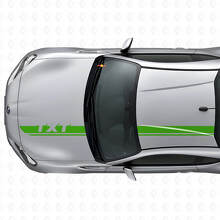 Custom Racing Motorkap- en Dakstrepen Vinyl Decal Set voor Suba BRZ_3