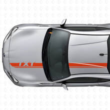Custom Racing Motorkap- en Dakstrepen Vinyl Decal Set voor Suba BRZ_4