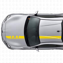 Custom Racing Motorkap- en Dakstrepen Vinyl Decal Set voor Suba BRZ_5