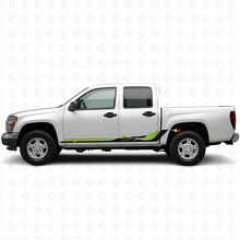 Retro Mountain Wave Deur- en Rocker Panel Vinyl Strepen voor Chevrolet Colorado 1e Generatie 2004-2012_3